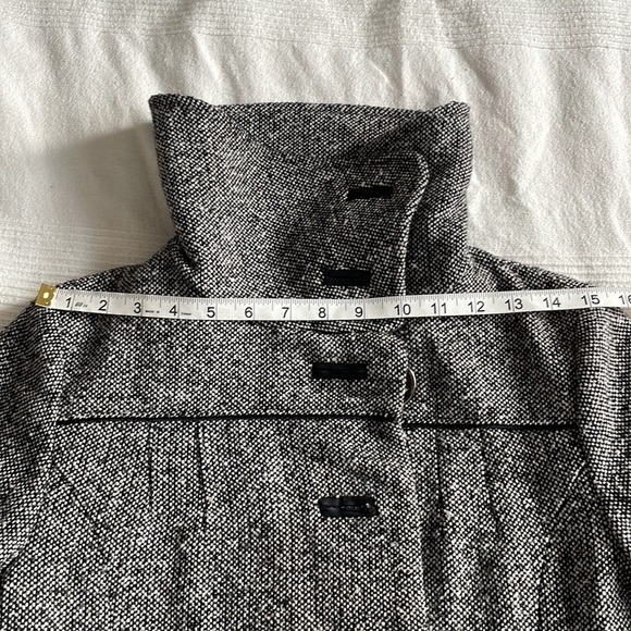 SOIA & Kyo Wool Blend Tweed Coat Size Medium - Picture 10 of 10